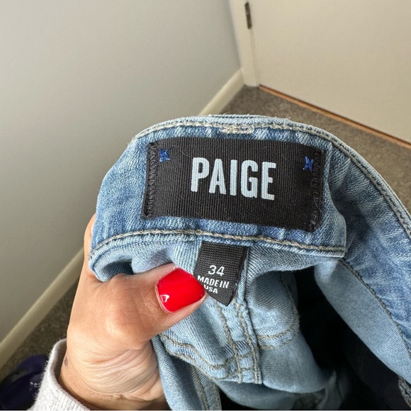 Paige Transcend Lennox Slim Fit Jeans in Liam Light Wash - Picture 6 of 9